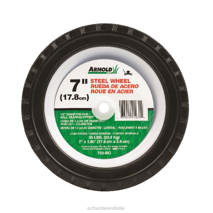 Tosa erba Ace Hardware Ruota di ricambio per tosaerba in acciaio Arnold da 1,5 pollici x 7 pollici d 55 libbre 4N26112