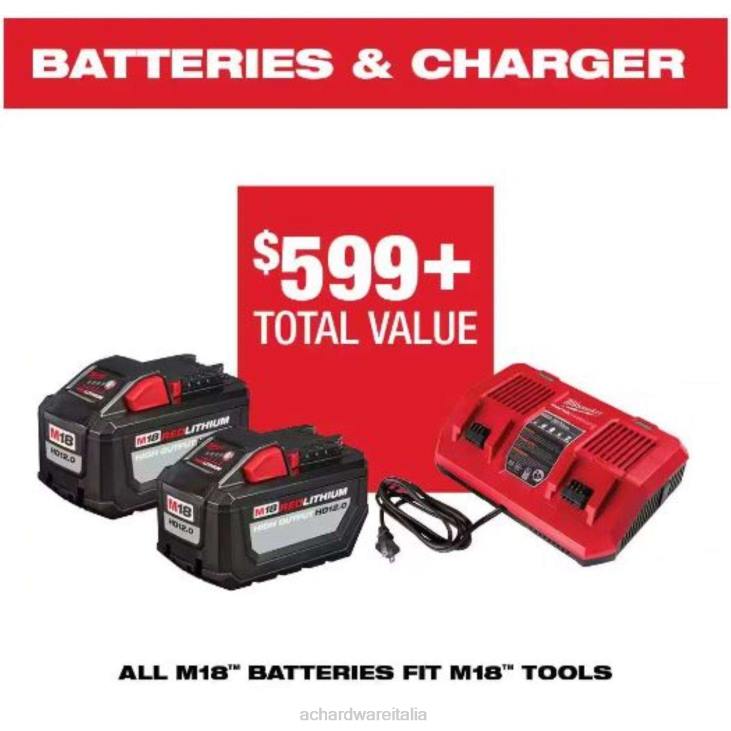 prato e giardino Ace Hardware Milwaukee M18 Fuel 2823-22HD 21 pollici Kit tosaerba semovente a batteria da 18 V (batteria e caricabatterie) 4N264