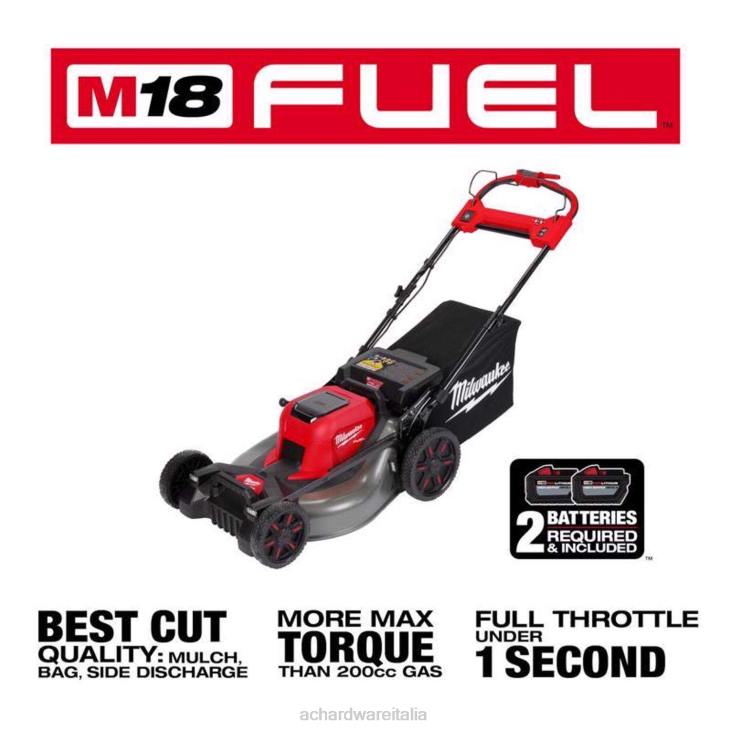 prato e giardino Ace Hardware Milwaukee M18 Fuel 2823-22HD 21 pollici Kit tosaerba semovente a batteria da 18 V (batteria e caricabatterie) 4N264
