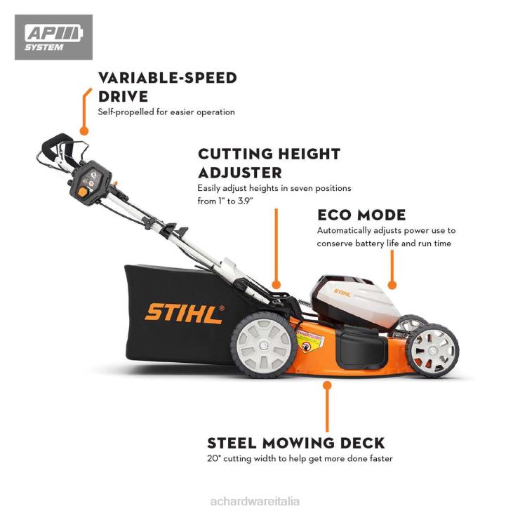 prato e giardino Ace Hardware Stihl rma 510 v 21 pollici 36 v solo tosaerba semovente a batteria 4N2688