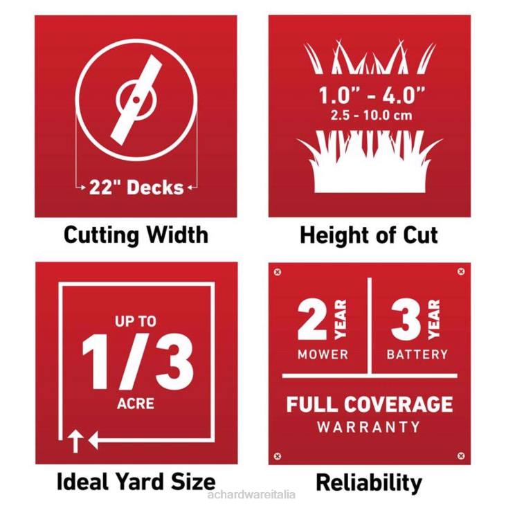 prato e giardino Ace Hardware Toro Recycler 21466 Kit tosaerba semovente a batteria da 22 pollici e 60 V (batteria e caricabatterie) 4N2628
