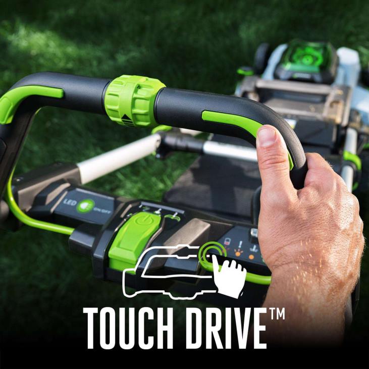 prato e giardino Ace Hardware ego power+touch drive lm2125sp kit tosaerba semovente da 21 pollici con batteria da 56 V (batteria e caricabatterie) con batteria da 75 Ah 4N262